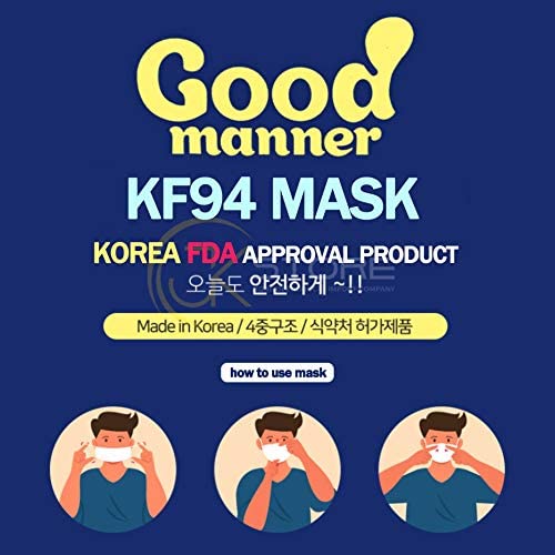 Good Manner KF94 Mask Mixed Adult (100 Mix= 30 White/ 70 Black) / The Authorized Distributor in Canada. | Clear Pro Global_Good Manner