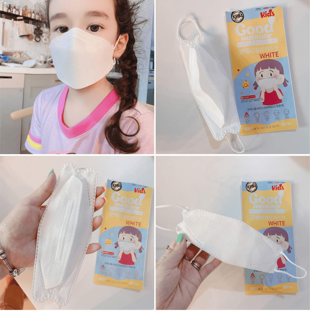 Good Manner KF94 Masks for Kids Black/White Mixed (age 5 to 12), 100 masks / The Authorized Distributor in Canada. | Clear Pro Global_Good Manner