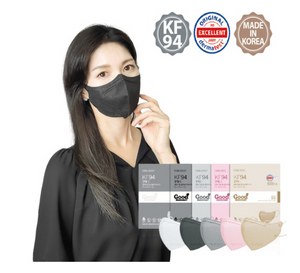 Good Manner Mask KF94, 2D [Medium] Black Adult (25 Masks) / The Official Distributor in Canada. | Clear Pro Global_Good Manner