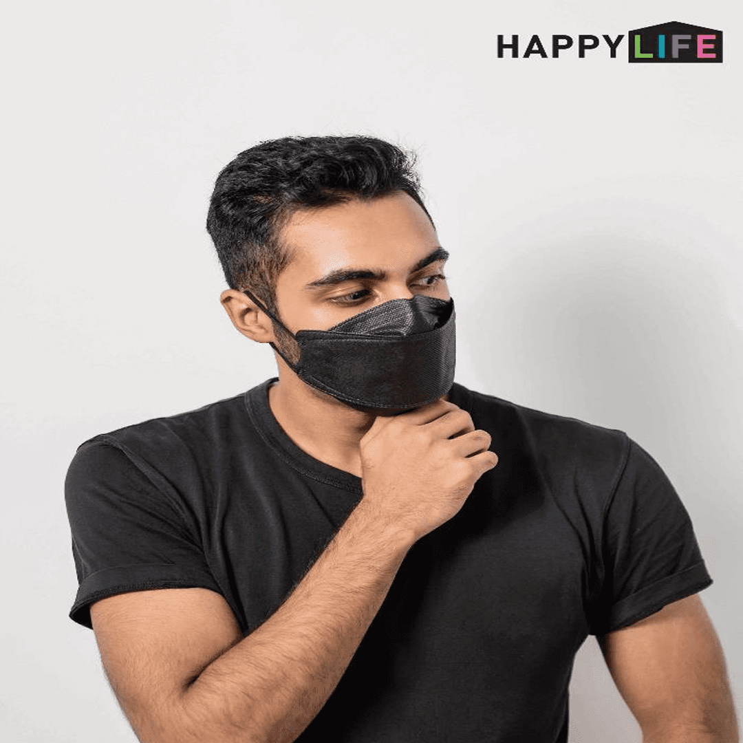 Good Day KF94 masks by Happy Life / 25 Black Medium Adult masks / Free Shipping within Canada - Clear Pro Global